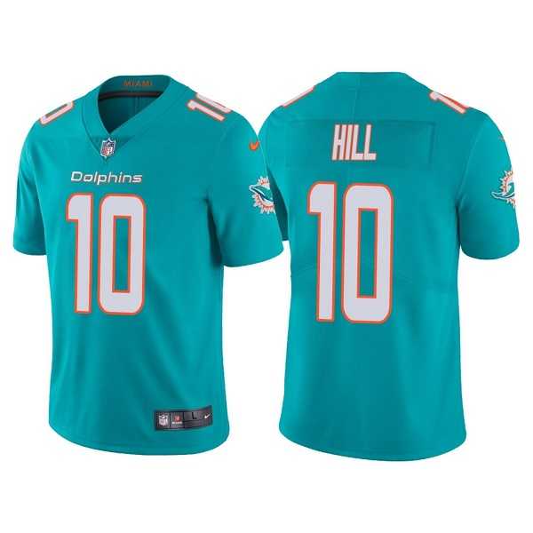 Men & Women & Youth Miami Dolphins #10 Tyreek Hill Aqua Vapor Untouchable Limited Stitched Football Jersey